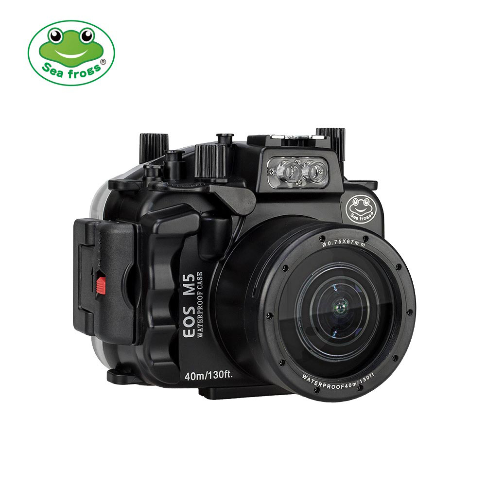 Canon EOS M5 ( 18-55mm ) 40m/130ft Sea Frogs Underwater Camera Housing