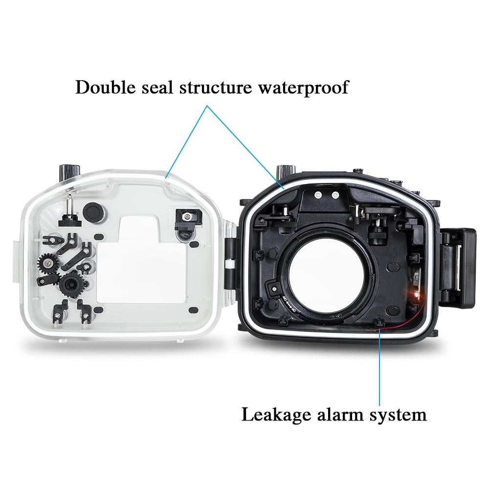 Canon EOS M5 ( 18-55mm ) 40m/130ft Sea Frogs Underwater Camera Housing