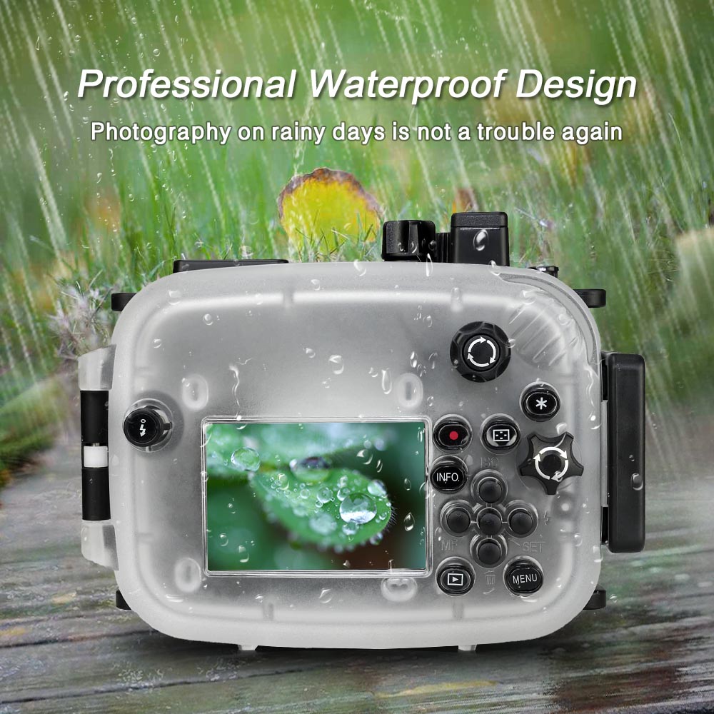 Canon EOS M6 ( 18-55mm ) 40m/130ft Sea Frogs Underwater Camera Housing