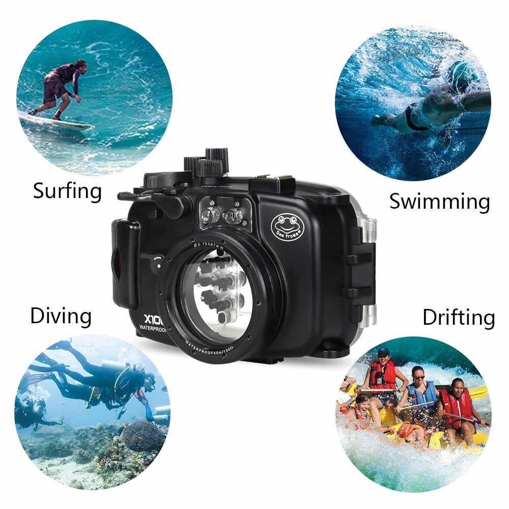 Sea Frogs 40m/130ft Underwater Camera Housing for Fujifilm X100T