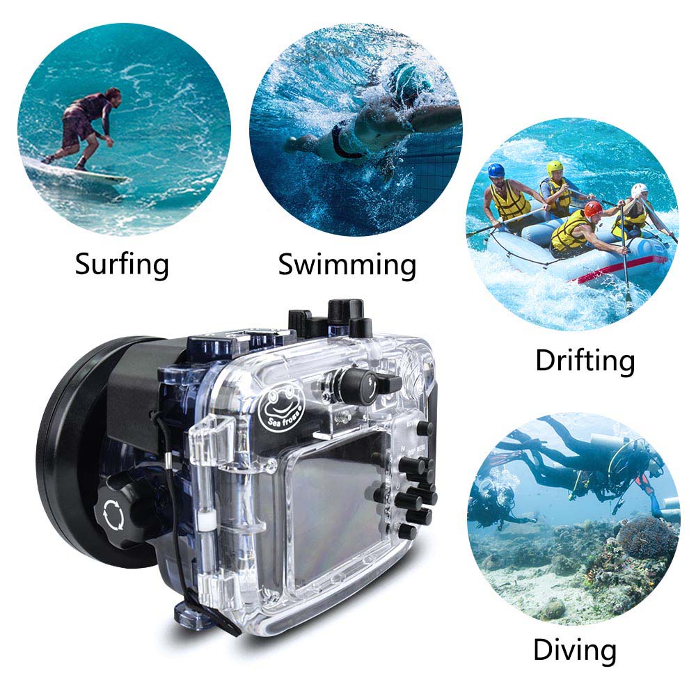 Sony DSC-RX100 VI 60m/195ft Sea Frogs Underwater Camera Housing