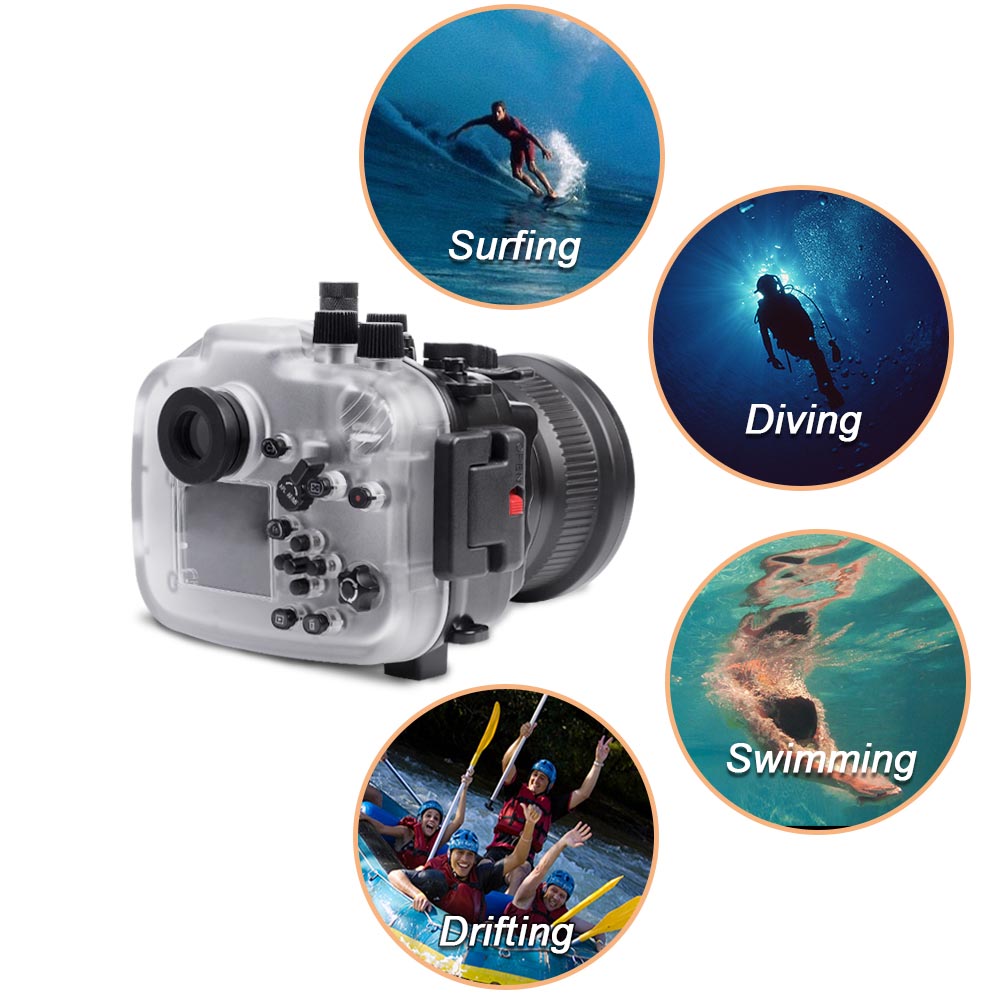 [未审核]Sony A7 II NG Series 40M/130FT Underwater camera housing (Standard port) Black