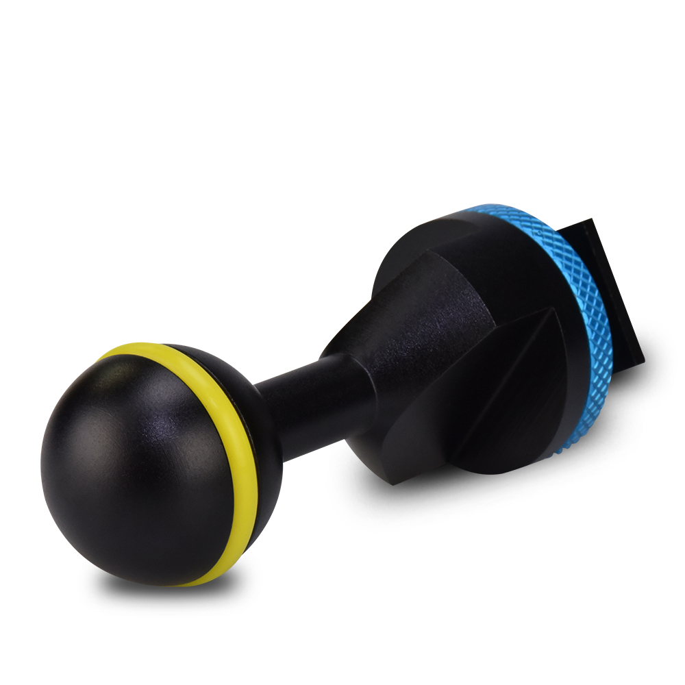 2.5"/6.9cm Cold Shoe - 1" Ball Adapter