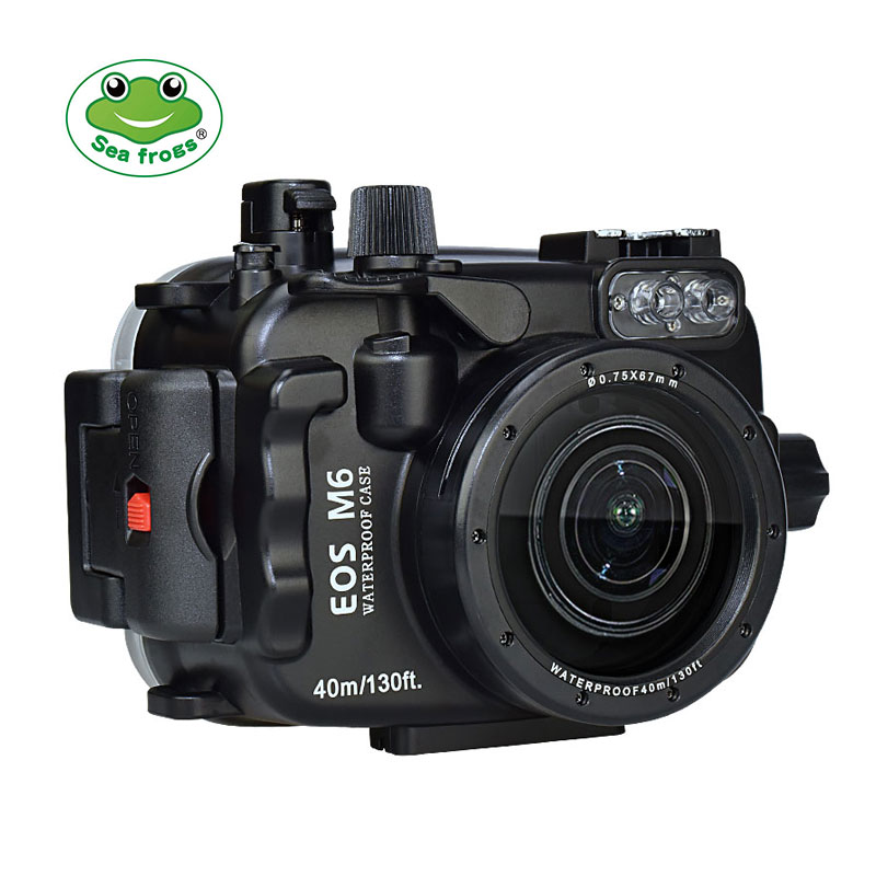 Canon EOS M6 ( 22mm ) 40m/130ft Sea Frogs Underwater Camera Housing