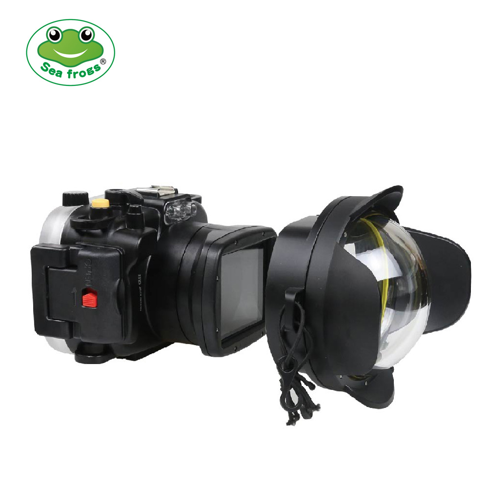 FE-2 40M/130FT fish eyes lens port for underwater camera case (square interface)