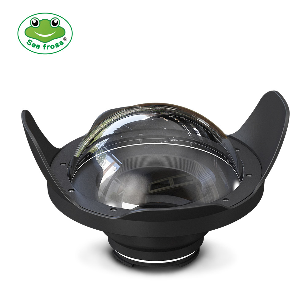 WA006-D  40M/130FT 8" inch wide angle dome port for camera waterproof housing（φ 80mm* L 67mm）