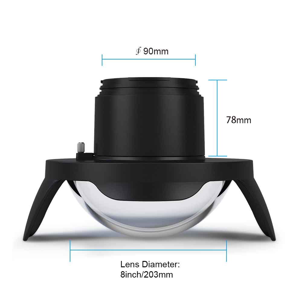 Sea frogs for Canon EOS 750D/760D 18-55mm Canon EOS 80D 18-135mm Wide Angle Dome Port