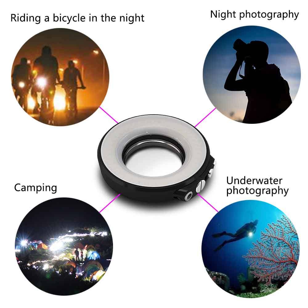 Seafrogs SL-108 Model 1200LM 40m/130ft Ring Light For Macro Photography