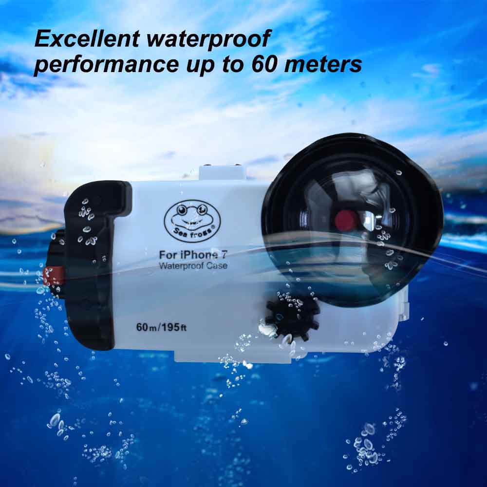 60m/195ft SeaFrogs Underwater case 4.7 inch For iPhone 6 & 7 & 8