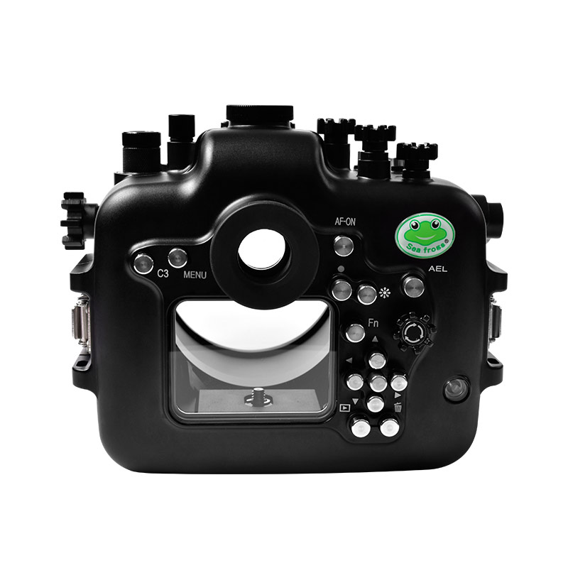 100M/325FT Aluminum Alloy Underwater Camera Housing For Sony A7R IV (ILCE-7RM4A) With Standard Port (28-70mm)