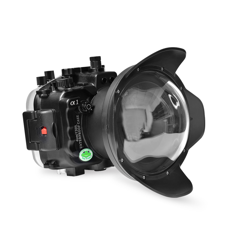 Sea Frogs 40M/130FT Camera Waterproof Housing For Sony A1 With Long Dome Port WA005-A (24-70mm)
