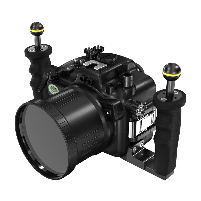 100M/325FT Aluminum Alloy Underwater Camera Housing For Sony A7S III With Standard Port (28-70mm)