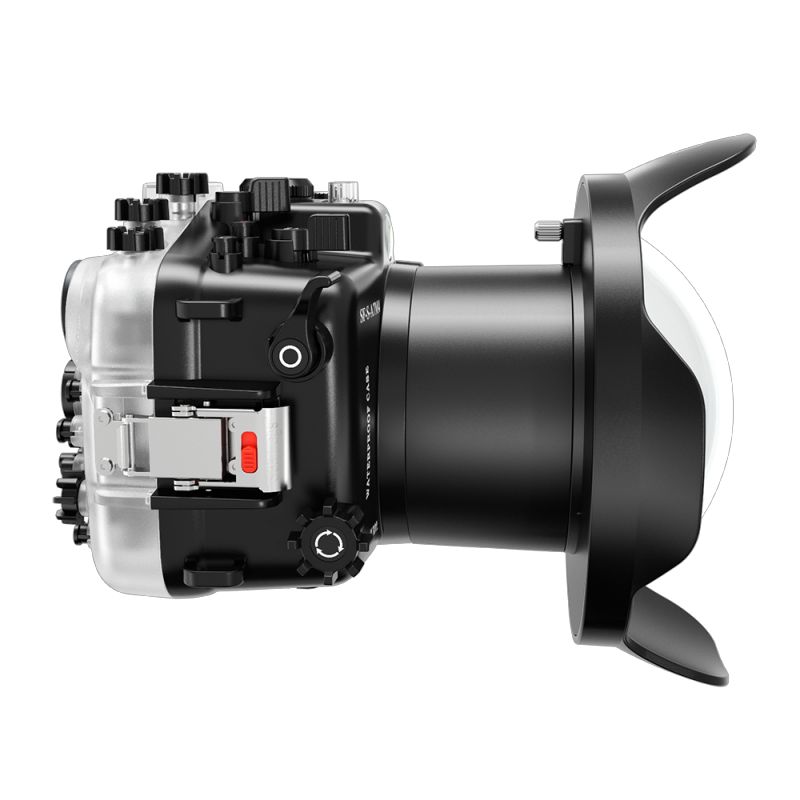 Sea Frogs 40M/130FT Underwater Camera Housing For Sony Alpha 7 IV  (ILCE-7M4 /α7 IV) With Dome Port (WA005-F)