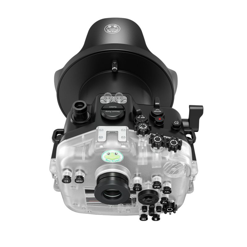 Sea Frogs 40M/130FT Underwater Camera Housing For Sony Alpha 7 IV  (ILCE-7M4 /α7 IV) With Dome Port (WA005-F)