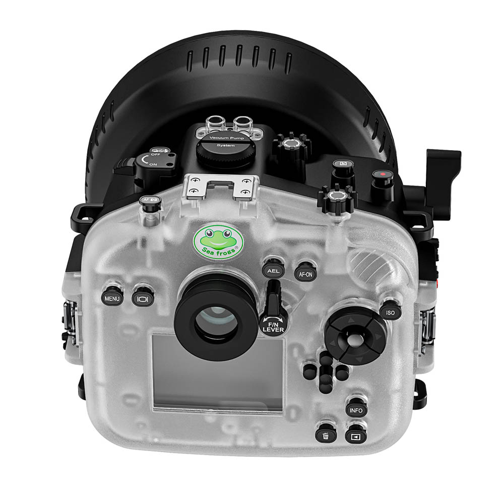 Sea Frogs 40M/130FT Underwater Camera Housing For Olympus OM-1 with FL1545 Flat Port