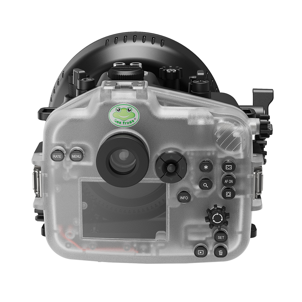 Seafrogs 40M/130FT Underwater Camera Housing For Canon EOS R6 II With Flat Port (FL100)
