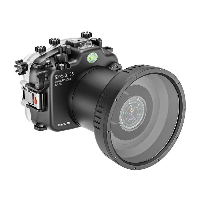Sea Frogs 40m/130ft Underwater Camera Housing For Fujifilm X-T5 with FL100 Flat Port (16-55mm)