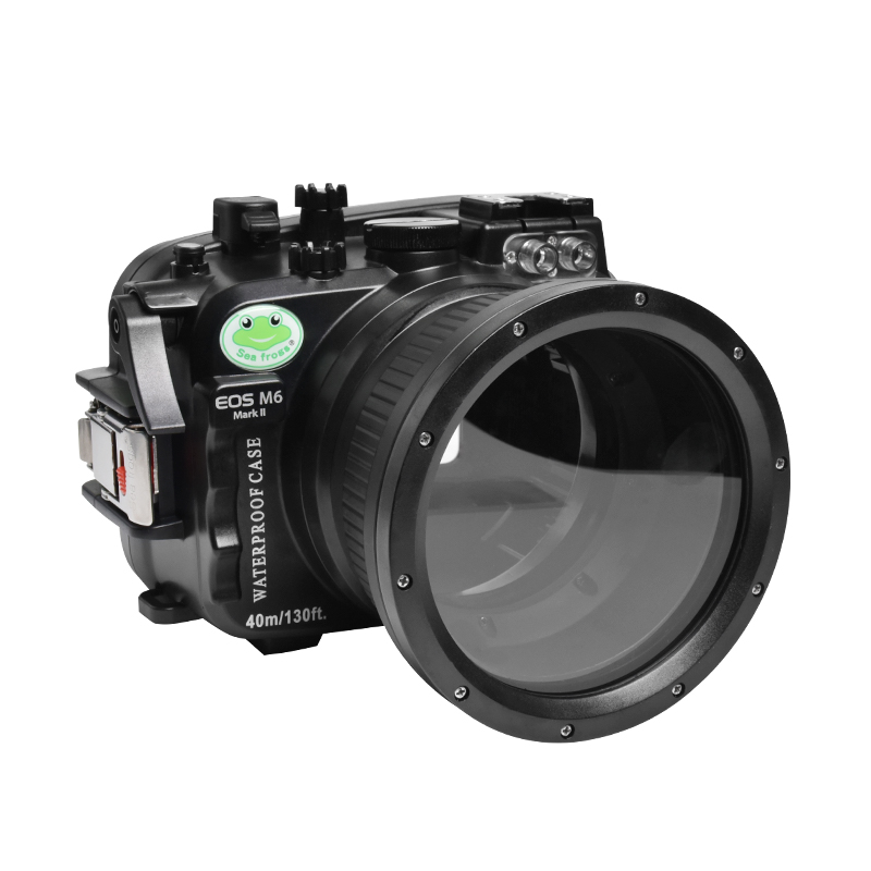 Sea Frogs 40M/130FT camera waterproof case for Canon EOS-M6 II (FL1855)