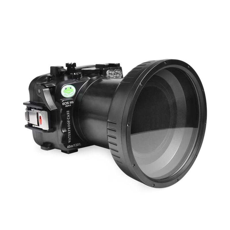 Sea Frogs 40M/130FT camera waterproof case for Canon EOS-M6 II (FL100)